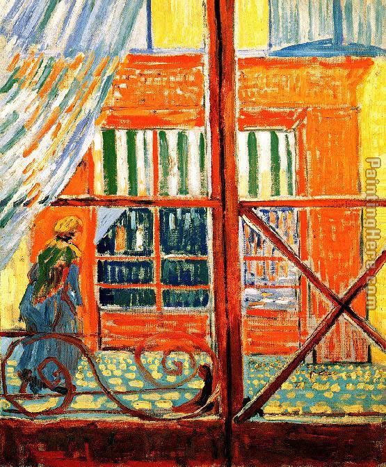 A Pork-Butchers Shop Seen from a Window painting - Vincent van Gogh A Pork-Butchers Shop Seen from a Window art painting